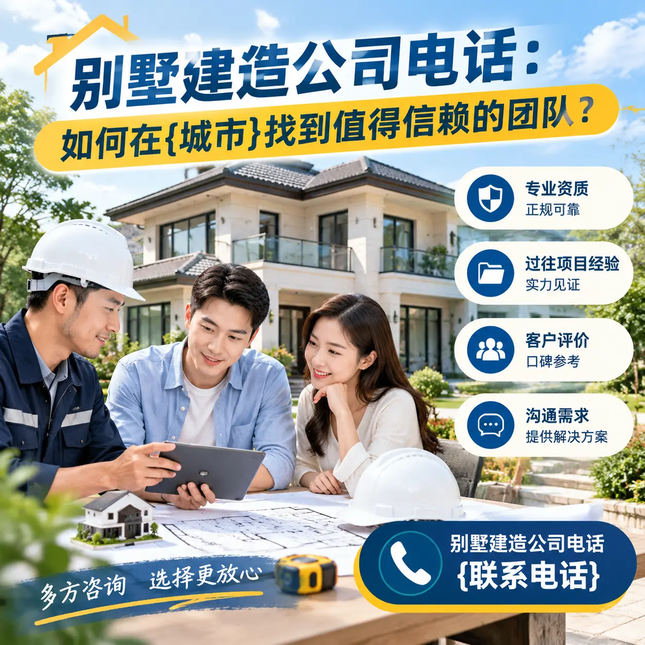 别墅建造公司电话：如何在安龙找到值得信赖的团队？