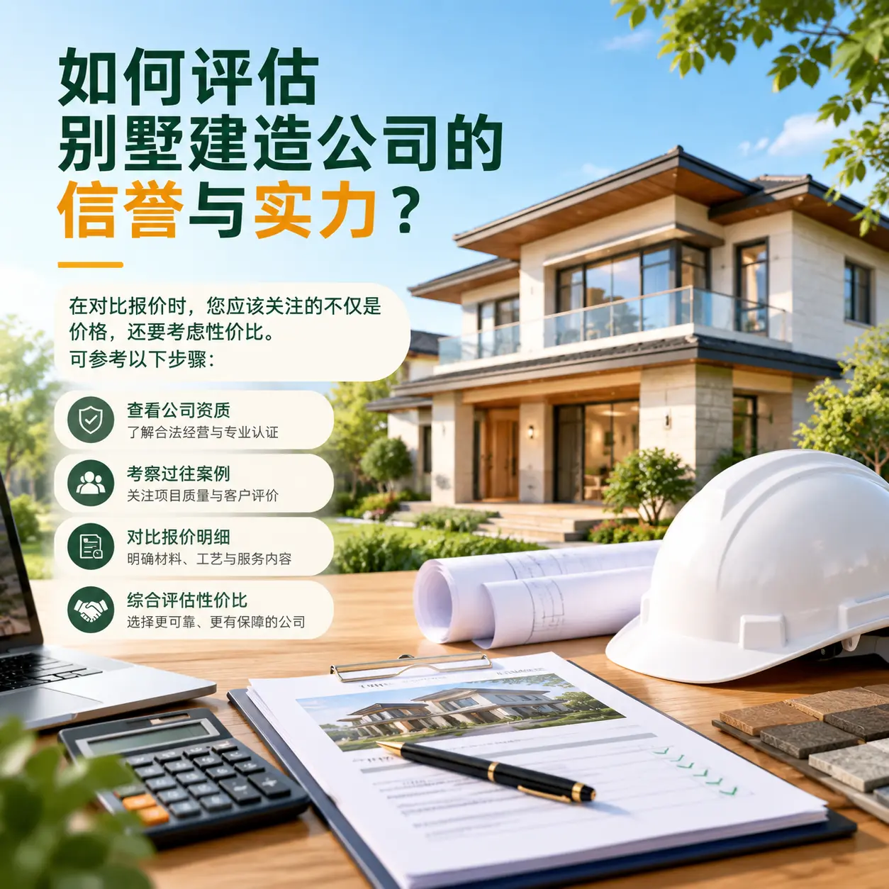 如何评估 安龙 别墅建造公司的信誉与实力？