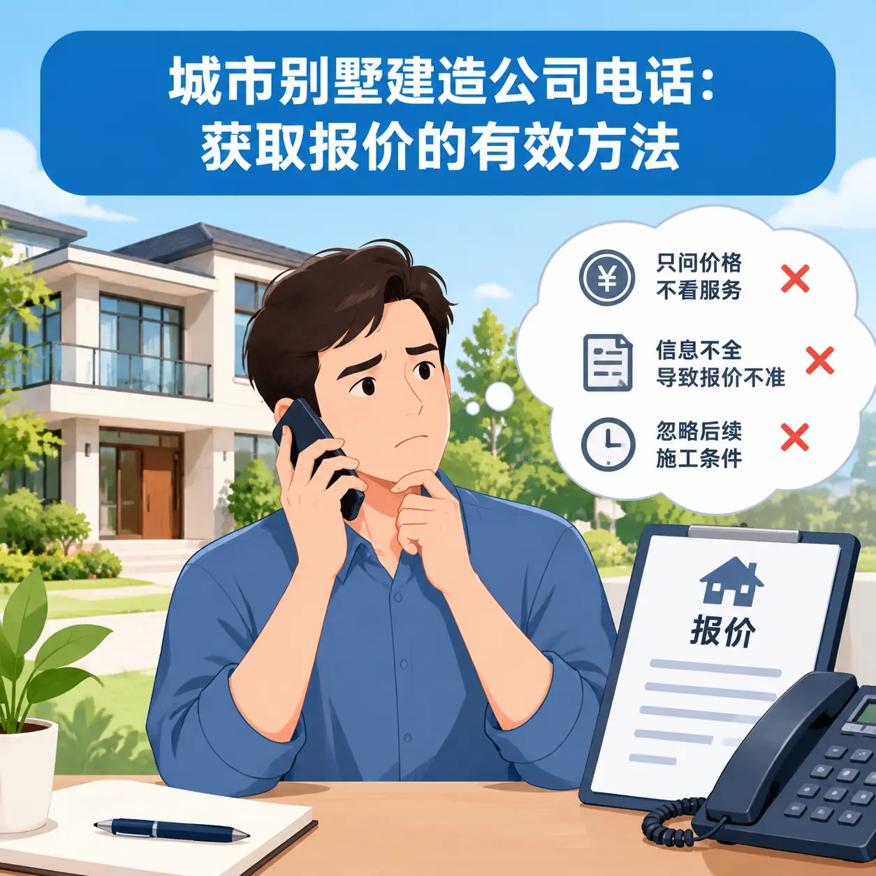 安龙别墅建造公司电话：获取报价的有效方法